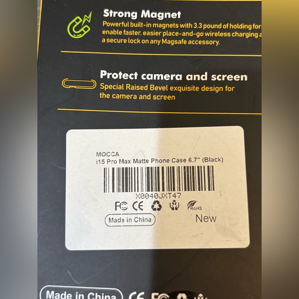 Mag-Guard MagSafe iPhone 15 Pro Max Black Phone Case - Picture 7 of 10